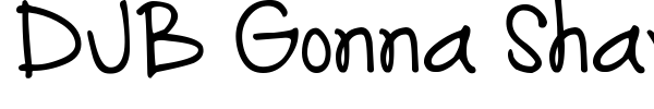 DJB Gonna Share My Story font preview